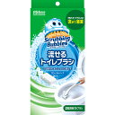 ジョンソン株式会社スクラビングバブル 流せるトイレブラシ 本体+付替4コ入 ( 1セット )<青で洗浄・緑で1週間の汚れ防止>(3)