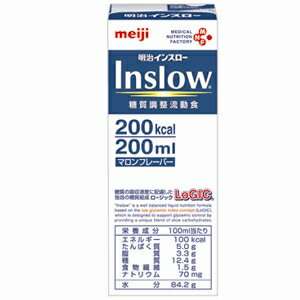 株式会社明治(旧明治乳業)明治Inslow 200ml×24個セット（1ケース）（明治インスロー）（発送までに7～10日かかります・ご注文後のキャンセルは出来ません）