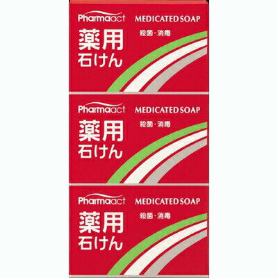 送料無料・熊野油脂株式会社 JFファーマアクト 薬用石けん100g×3個入×20個セット【医薬部外品】【関連商品：ミューズ薬用石鹸】(この商品は注文後のキャンセルができません)