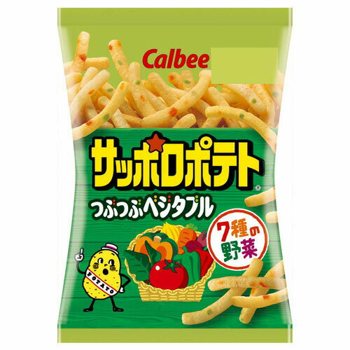 楽天サプリメントファンカルビー株式会社サッポロポテト つぶつぶベジタブル（24g）×24個セット＜小袋タイプ＞