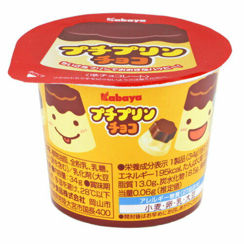 カバヤ食品株式会社プチプリンチョコ(34g)×12個セット（夏季注意事項有）