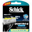 【メール便で送料無料 ※定形外発送の場合あり】シック・ジャパン株式会社　Schick(シック) 　クアトロ4 チタニウムレボリューション 替刃［QRVI-8］ 8コ入