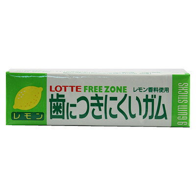 【メール便で送料無料 ※定形外発送の場合あり】株式会社ロッテフリーゾーンガム　レモン　15個セット