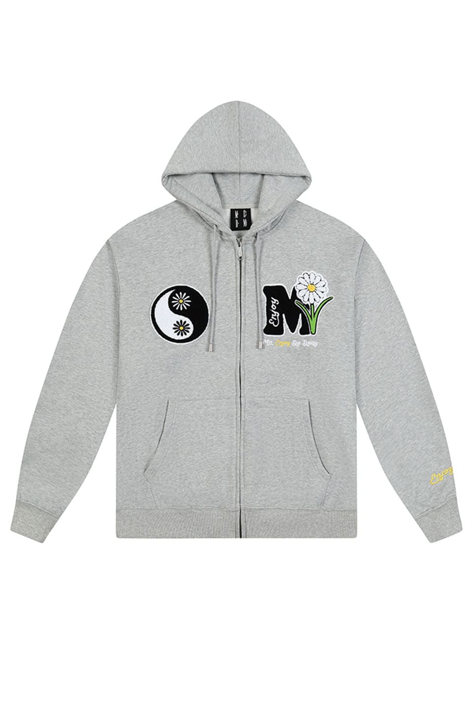 【M.E.D.M 公式】Tai Chi Zip Hoodie ストリート ファッション ヒップホップ ダンス 大きいサイズ ゆったり トレンド メンズ レディース