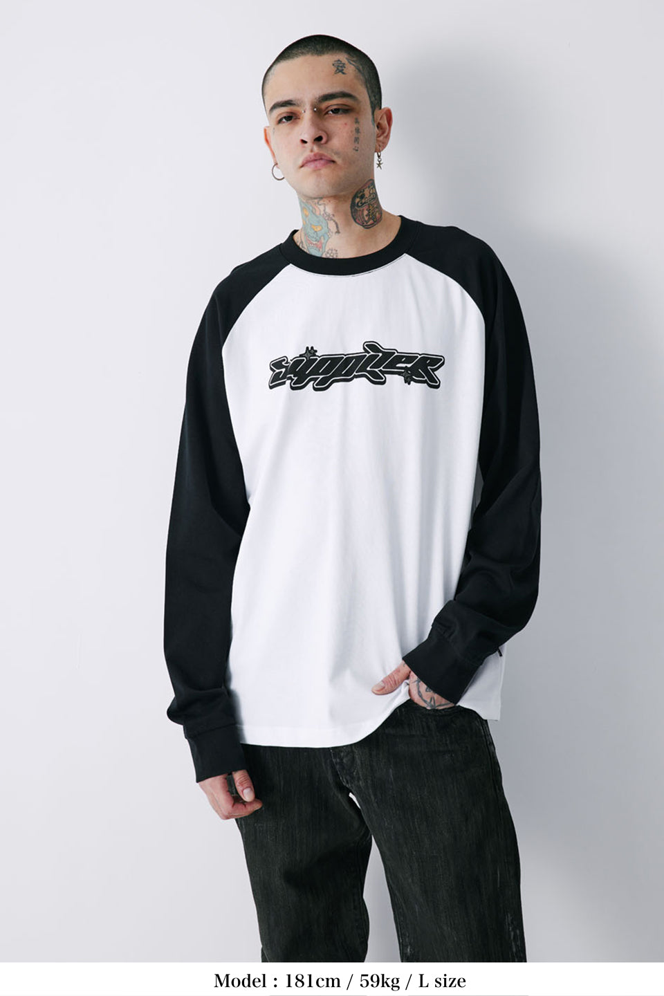 Planet Logo Raglan Long Sleeve ストリート ファッション ヒップホップ ダンス 大きいサイズ ゆったり トレンド メンズ レディース