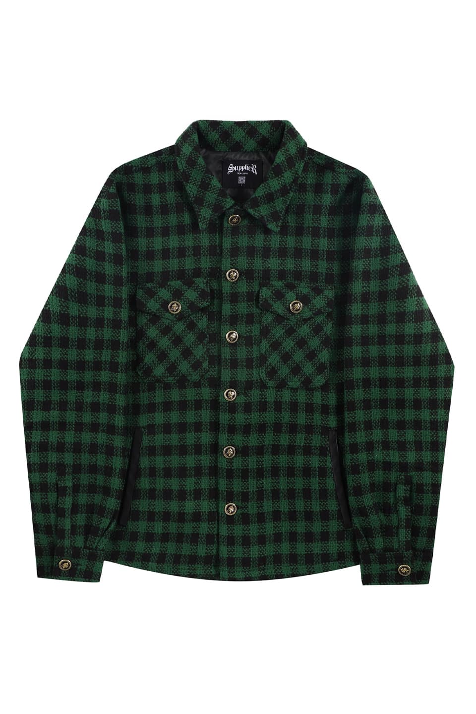 ySUPPLIER zCheckered Cpo Jacket Xg[g t@bV qbvzbv _X 傫TCY  gh Y fB[X