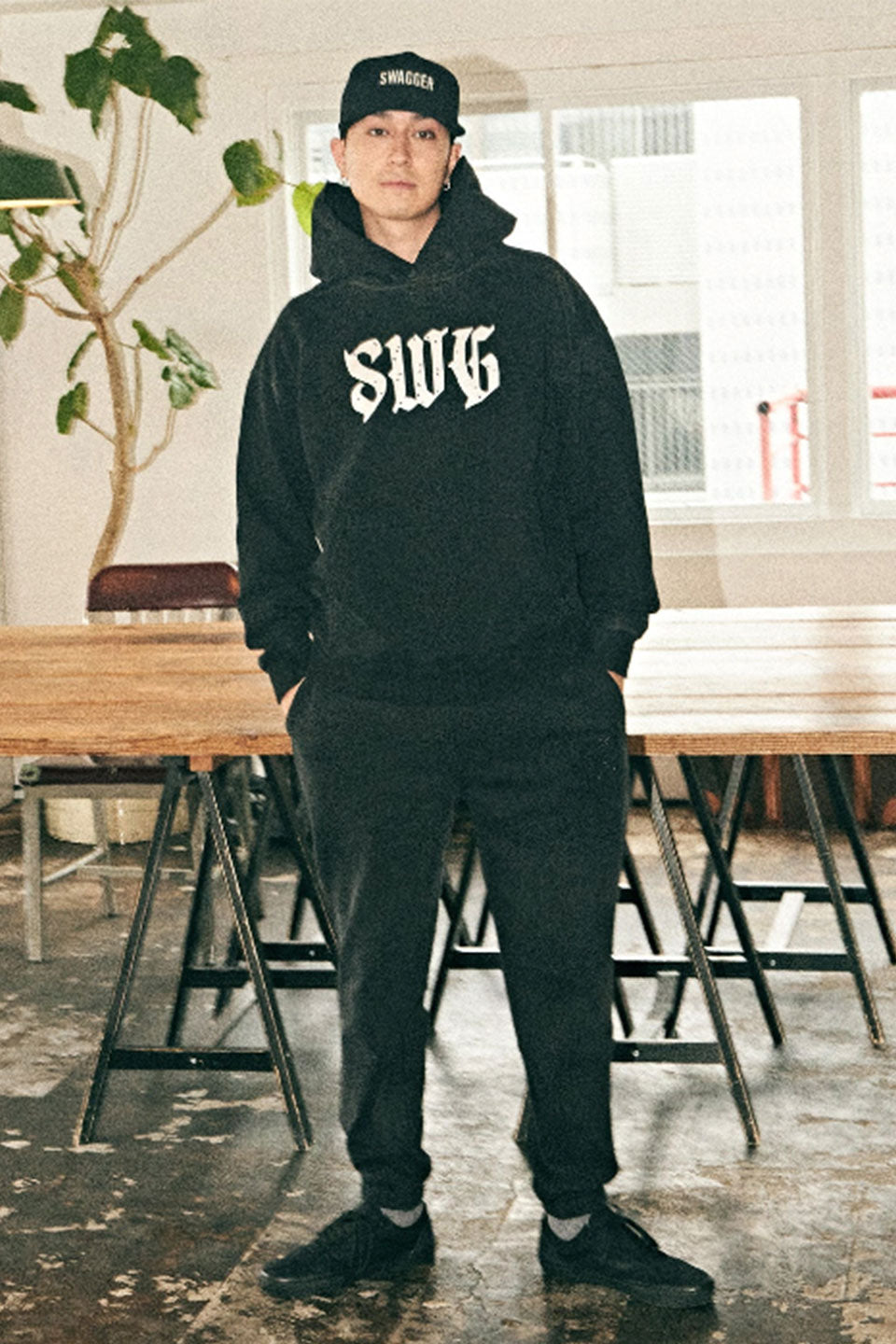 楽天SUPPLIER【SWAGGER公式】Heavy Weight Sweat Pants ストリート ファッション ヒップホップ ダンス 大きいサイズ ゆったり トレンド メンズ レディース