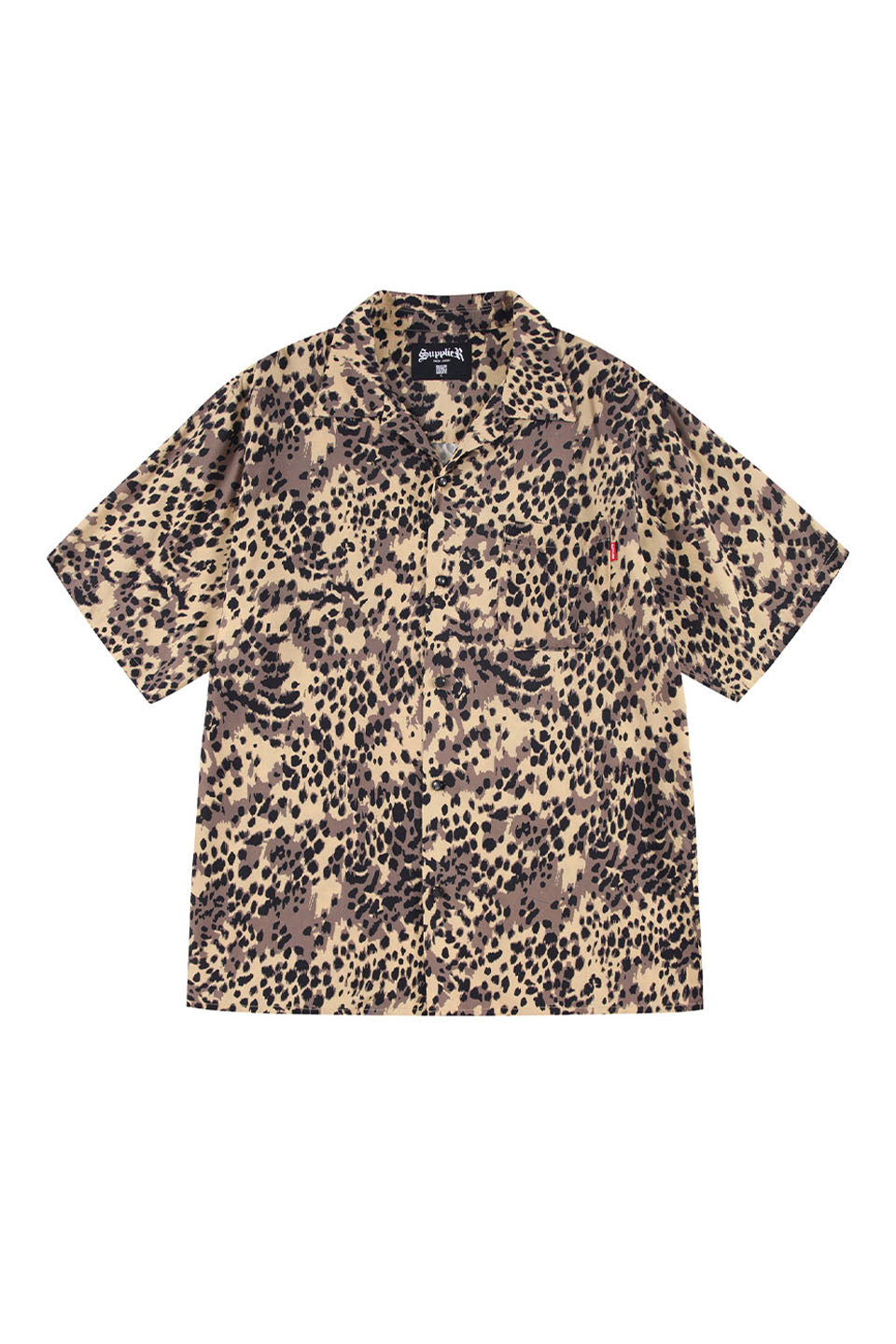 ySUPPLIERzLeopard Open Collar Shirt Xg[g t@bV qbvzbv _X 傫TCY  gh Y fB[X