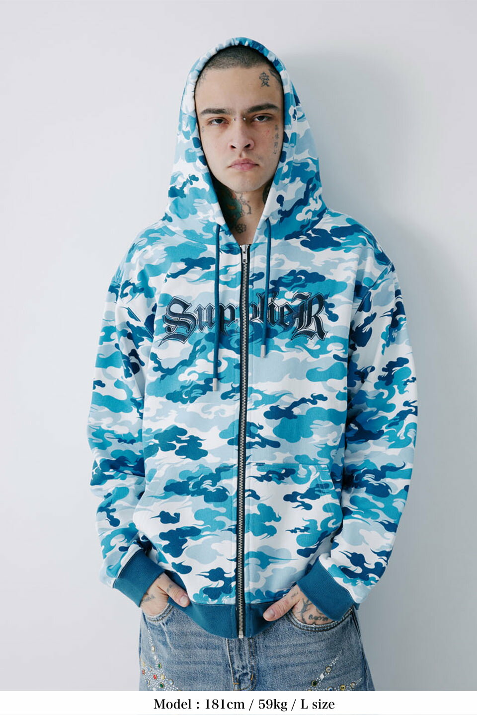 y50%OFF SUPPLIER zCloud Camo Zip Hoodie Xg[g t@bV qbvzbv _X 傫TCY  gh Y fB[X