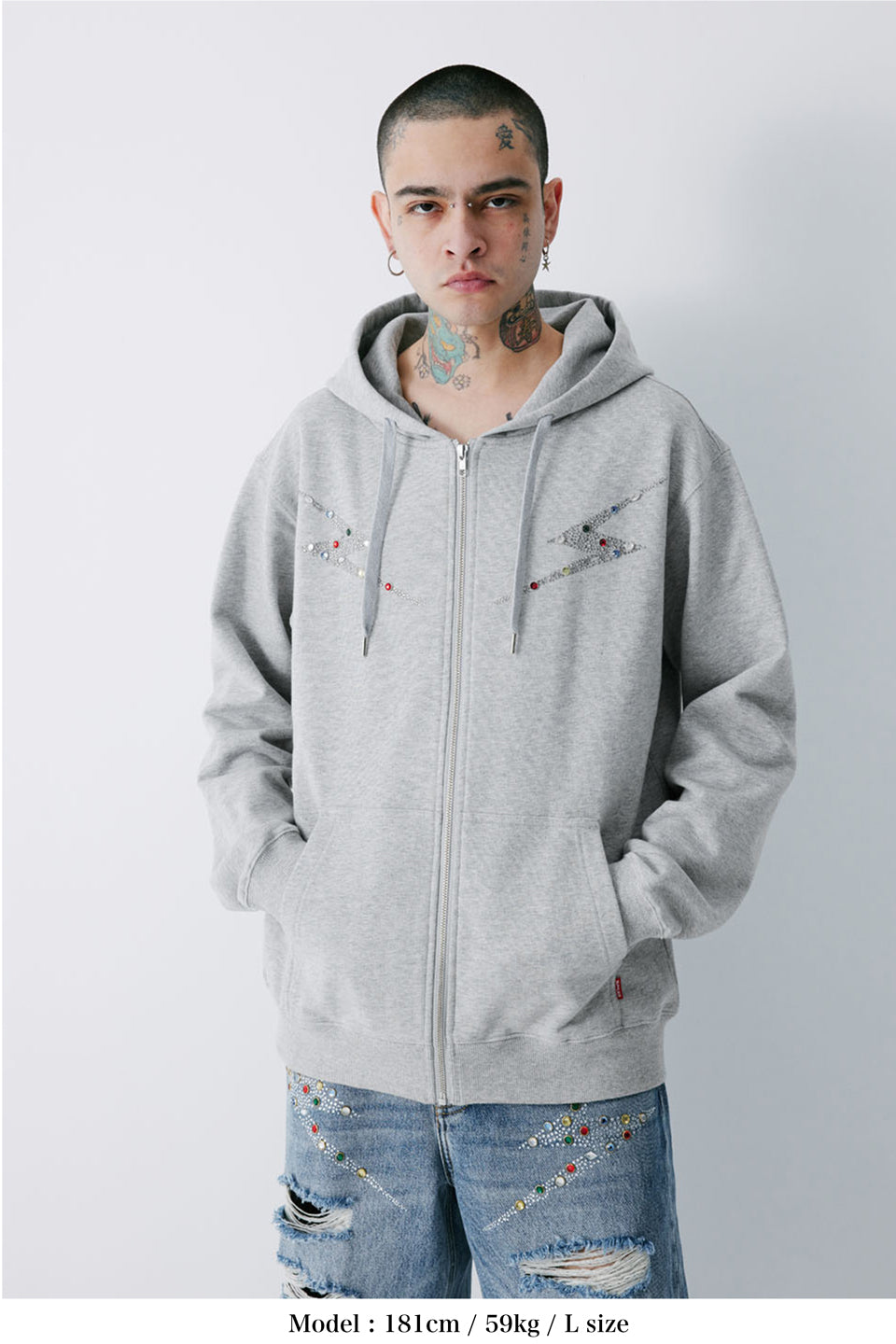 y40%OFF SUPPLIERzLightning Rhinestone Zip Hoodie Xg[g t@bV qbvzbv _X 傫TCY  gh Y fB[X