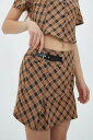 【Dpercent公式】Plaid Pleated Skirt ストリート ファッション ヒップホップ ダンス 大きいサイズ ゆったり トレンド メンズ レディース