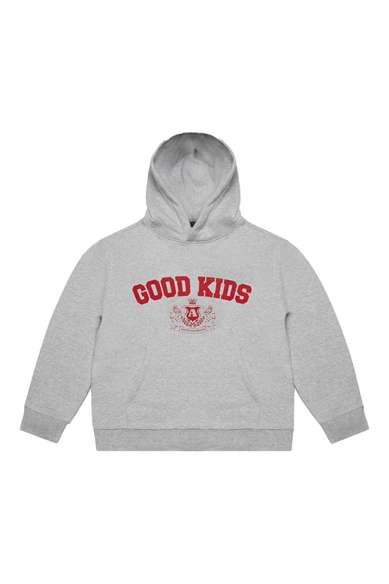 GOOD KIDS COLLEGE HOODIE アフューグッドキッズ AFGK ストリート ファッション ヒップホップ ダンス 大きいサイズ ゆったり トレンド