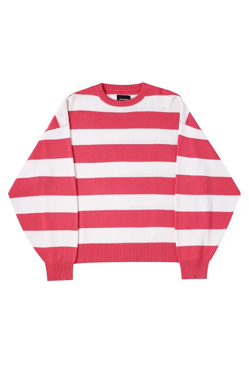 y70%OFF Unknown LondonzLoose Fit Pink Stripe Knitwear Xg[g t@bV qbvzbv _X 傫TCY  gh Y fB[X