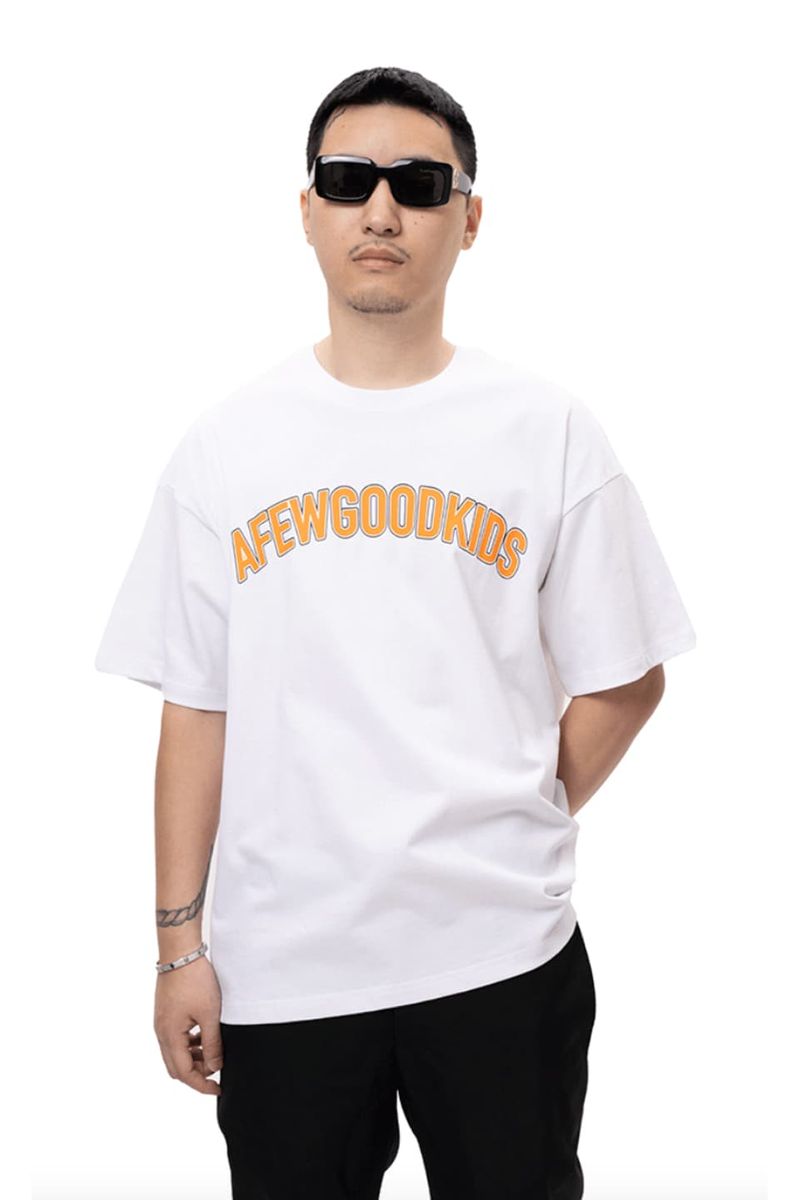 y60%OFF A FEW GOOD KIDSzSemicircle Logo Tee TVc At[ObhLbY AFGK Xg[g t@bV qbvzbv _X 傫TCY  gh Y fB[X