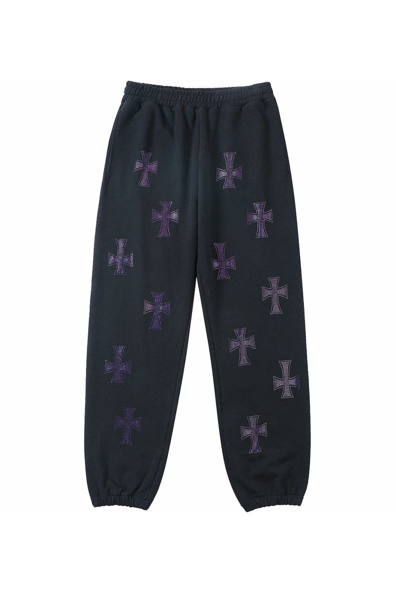 y30%OFF Unknown LondonzPurple Cross Rhinestone Jogger Xg[g t@bV qbvzbv _X 傫TCY  gh Y fB[X