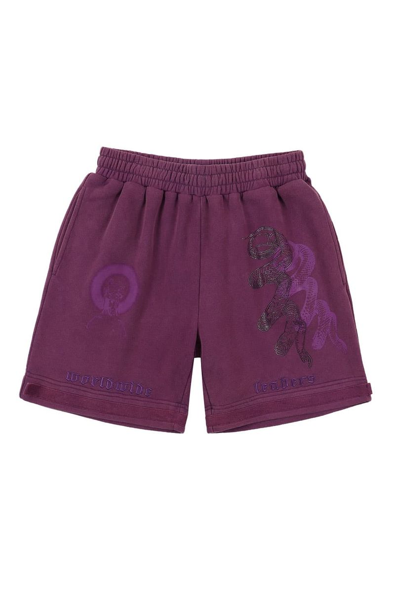 y30%OFF Unknown LondonzPurple Washed Distressed Detail Cotton Fleece Shorts Xg[g t@bV qbvzbv _X 傫TCY  gh Y fB[X