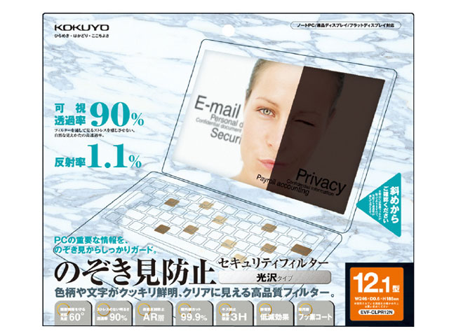 ������ KOKUYO EVF-CLPR12N OA�ե��륿��/�Τ������ɻߡ����������� 12.1�� ��ǧ����60��