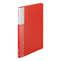 KKY EM-RA560RX10クリヤーブック A4縦 20ポケット 赤 10冊【@iimo】