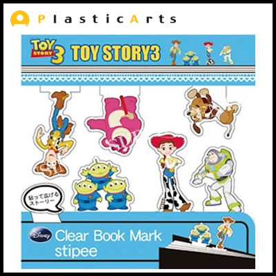 【ネコポス対応】PlasticArts クリアブックマーク stipee(スティッピー) TOY STORY3 ANBD-007 ディズニー/トイストーリー/付箋透明ふせん【10P24Nov17】