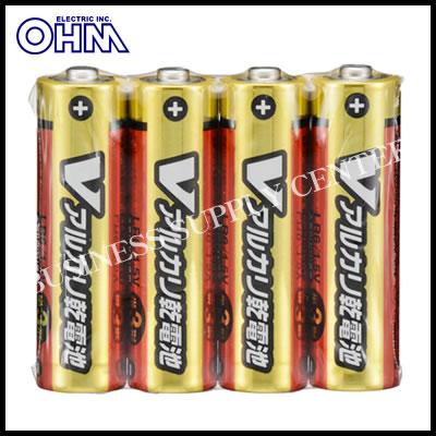 【ネコポス可能4個まで】オーム電機(OHM) アルカリ乾電池 Vシリーズ<単3形×4本パック> LR6/S4P/V (M201703) 【ネコポス可能4個まで】オーム電機(OHM) アルカリ乾電池 Vシリーズ<単3形×4本パック> LR6/S4P/V (M201703)
