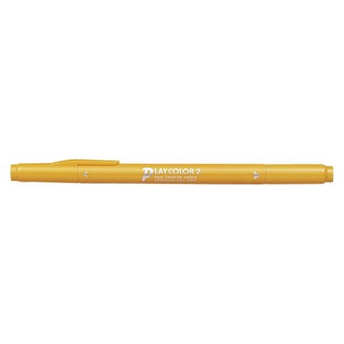 トンボ鉛筆 水性サインペンプレイカラー2 山吹 WS-TP 04 ヤマブキイロ 00031270【まとめ買い10本セット】
