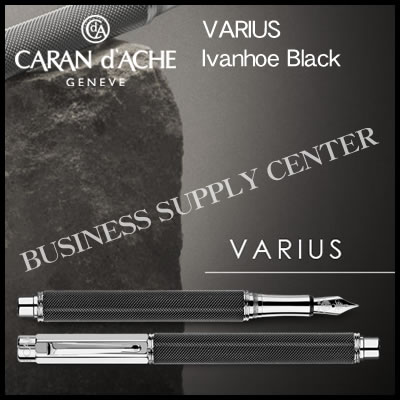 カランダッシュ 【送料無料】Caran d'Ache(カランダッシュ) 万年筆 VARIUS Ivanhoe Black(バリアス アイバンホー ブラック) 4490-082【10P21Aug17】