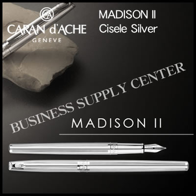 カランダッシュ 【送料無料】Caran d'Ache(カランダッシュ) 万年筆 MADISON II Cisele Silver(マディソン2 シゼレ シルバー) 4690-286【10P21Aug17】