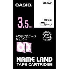 カシオXR-3WE(48730) ネームランド用テープカートリッジ(8m・白・黒文字・3.5mm幅) カシオXR-3WE(48730) ネームランド用テープカートリッジ(8m・白・黒文字・3.5mm幅)