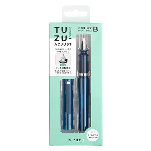 Rakuten - セーラー万年筆 TUZU ADJUST 万年筆 パック クリアネイビー 太字 (B)