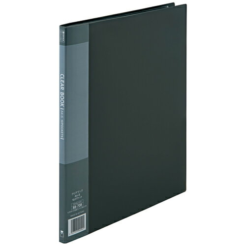 クリアーブック10P A4S灰1冊 D046J-GY