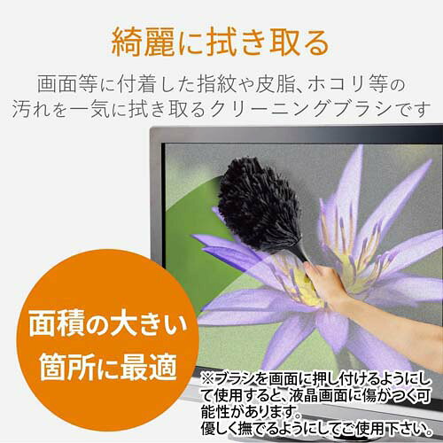 クリーニングブラシ ノーマルタイプ 除電 ブラック