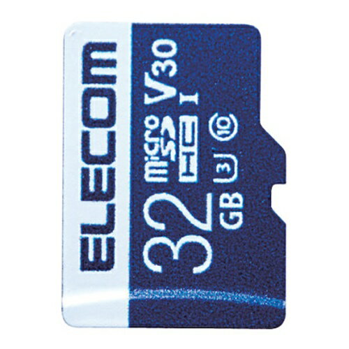 マイクロSD microSD カード 32GB Class10 UHS-I U3 SDHC データ復旧 サービ(MF-MS032GU13V3R) メーカー品 エレコム(ELECOM) Elecom