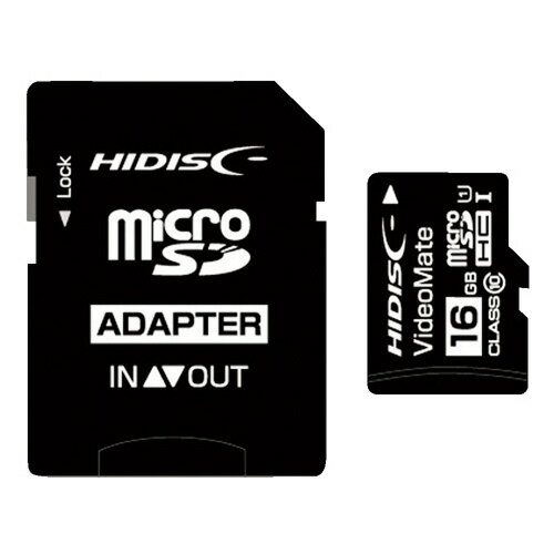 ビデオ録画用microSDカード 16GB