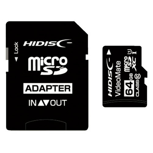 ビデオ録画用microSDカード 64GB