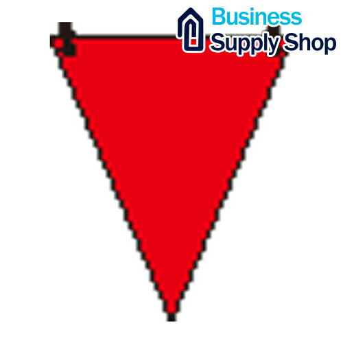 三角旗 赤無地/372-61