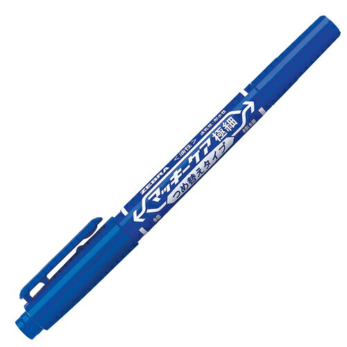 Writing Things - ゼブラ 油性マーカー マッキーケア極細　つめ替えタイプ　青10本 YYTS5-BL
