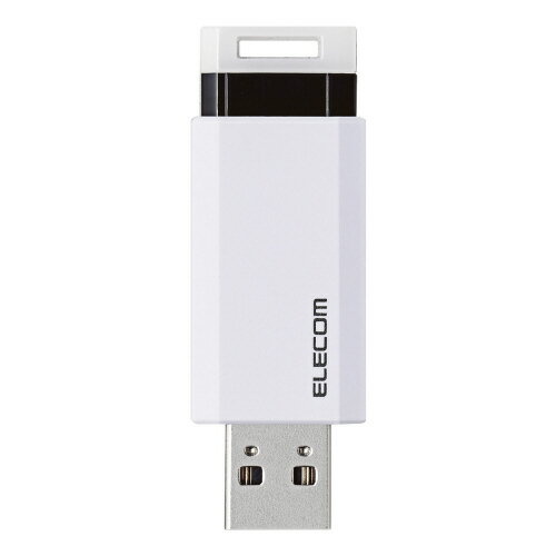 USBメモリ USB3.1(Gen1) ノック式 64GB オートリターン機能 1年保証 ホワイト