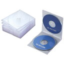 エレコム Blu-ray/DVD/CDスリムPSケース2枚収*10透明