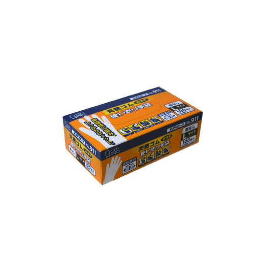 天然ゴム使い切り手袋 L 100枚入