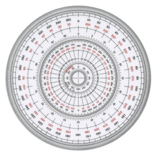 全円分度器 C-12 12cm