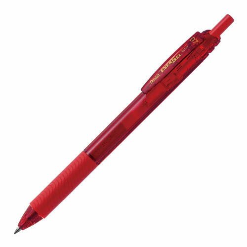 ぺんてる ゲルインキボールペン エナージェル エス ENERGEL 0.7mm 赤 BL127-B