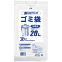 スマートバリュー ゴミ袋 ポリ袋 低密度ポリエチレン 半透明 20L 10枚 N209J-20
