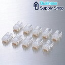 RJ45コネクタ CAT6 CAT6A対応 単線 ヨリ線対応 10個入り