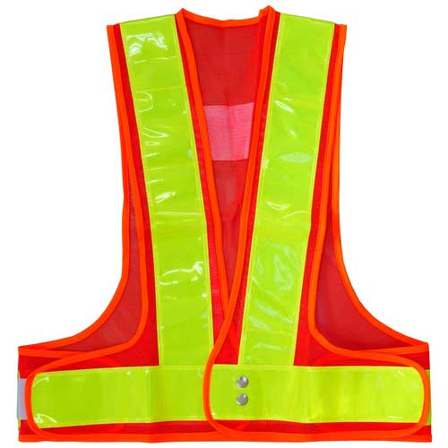 キタムラ産業 安全ベスト オレンジメッシュ／黄反射