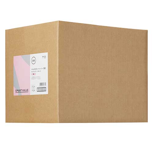 カラーペーパー厚口A4 桃 2000枚 A271J-7