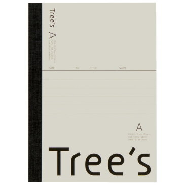 Trees A6 A罫 48枚 クリーム