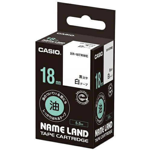 Cartridges - ラベルテープXR-18TRWE 黒文字白テープ18mm