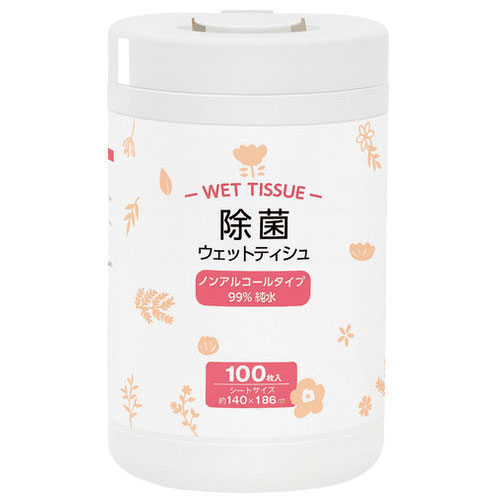 ●肌に優しい純水タイプ。●品目：ウェットティッシュー●入数：100枚●タイプ：ノンアルコール●シートサイズ：約140×約186mm●種別：本体●成分：純水、プロピレングリコール、ポリヘキサメチレングアニジン、塩化ベンザルコニウム、エチルヘキシルグリセリン、3-(4-クロロフェノキシ)-1、アルキル(C＝1〜25)グルコシド 、4'-ヒドロキシアセトフェノン●材質：不織布(レーヨン、ポリエステル)●注意事項：水には溶けませんのでトイレ等には流さないでください。●製造国：中国リニューアルに伴い、パッケージ・内容等予告なく変更する場合がございます。予めご了承ください。広告文責：楽天グループ株式会社050-5212-8316