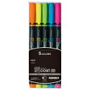 蛍光マーカー 蛍光ペン 蛍コート80 5色セット WA-SC5C トンボ鉛筆