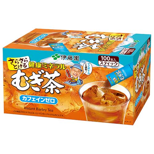 伊藤園 健康ミネラルむぎ茶 粉末 スティックタイプ(0.8g×100本)
